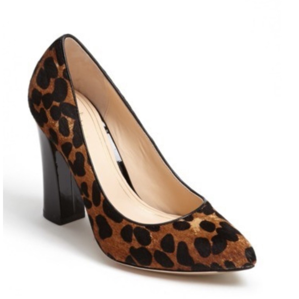 Cole Haan Chelsea Leopard calf hair pumps